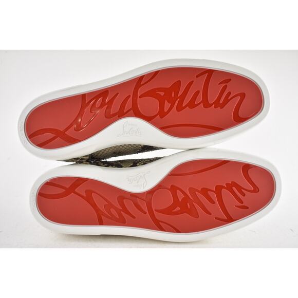 Christian Louboutin Louis Orlato Flat Python Ghost Roccia High Top Sneaker 44 11 - Picture 13 of 13